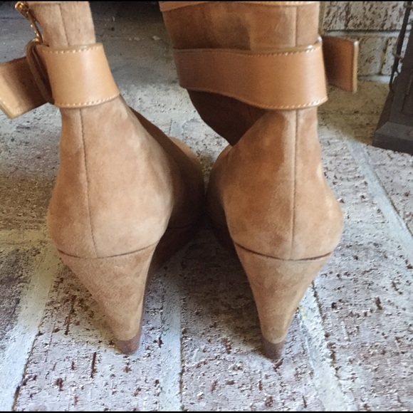 Michael Kors suede platform heeled booties size 10 - Picture 4 of 10